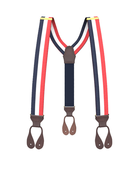 Trinity Stripe Suspenders - KK & Jay Supply Co.