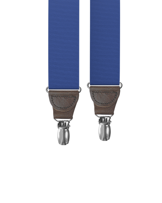 Royal Grosgrain Clip-on Suspenders - KK & Jay Supply Co.