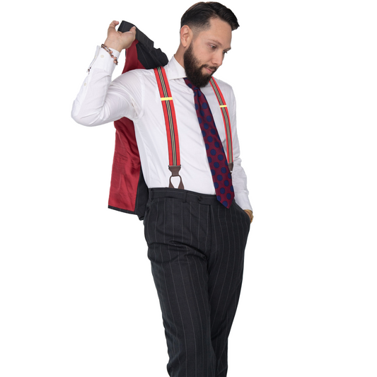 Sheridan Stripe Suspenders - KK & Jay Supply Co.