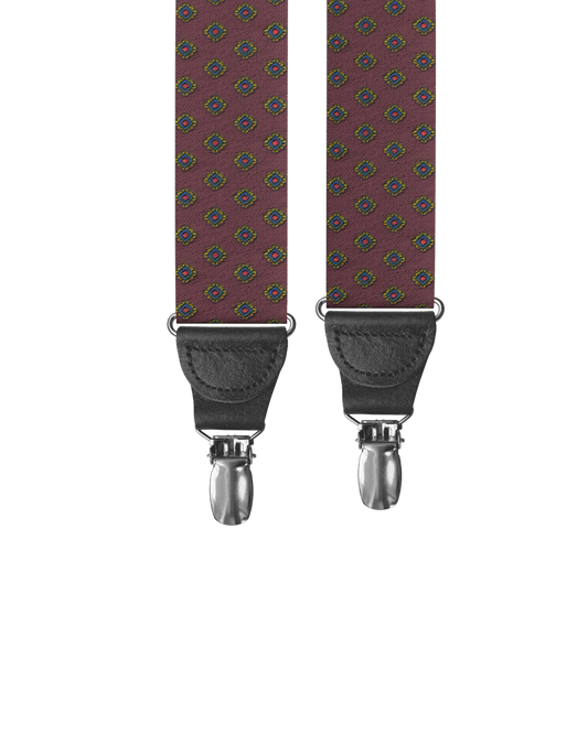 Washington Maroon Clip-on Suspenders - KK & Jay Supply Co.