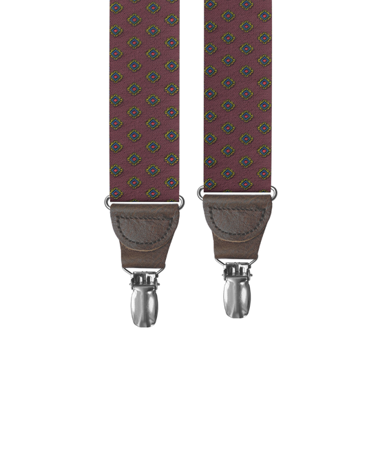 Washington Maroon Clip-on Suspenders - KK & Jay Supply Co.
