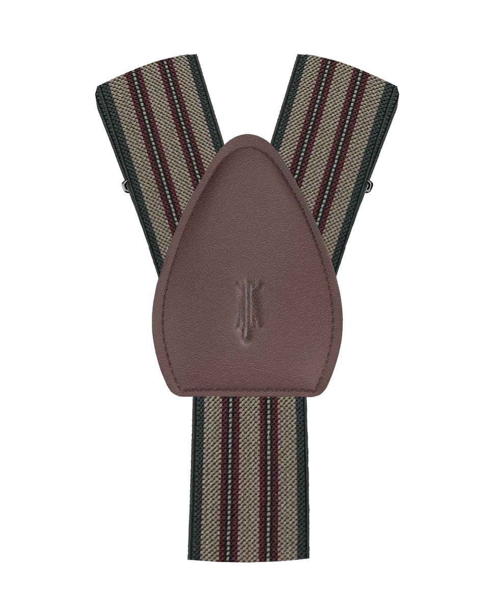 KK & Jay Supply Co. Shirttail Garters Yankee Stripe Shirt Stays