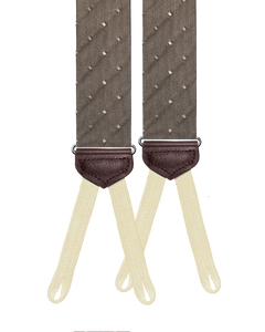 Limited Edition<br>Norton Brown Silk Suspenders - KK & Jay Supply Co.