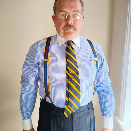 Crotona Stripe Suspenders - KK & Jay Supply Co.
