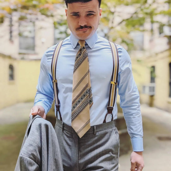 Woodmere Stripe Suspenders - KK & Jay Supply Co.