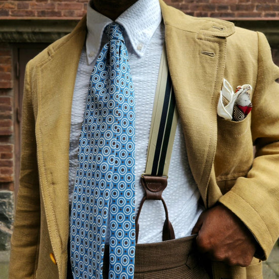 Hutch Stripe Suspenders - KK & Jay Supply Co.