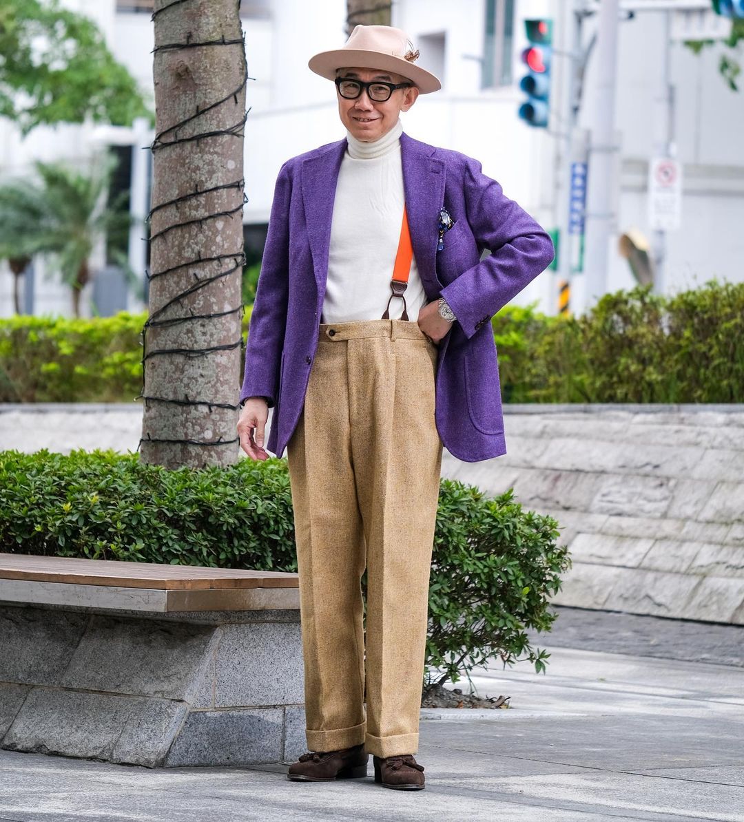 Orange Grosgrain Suspenders - KK & Jay Supply Co.