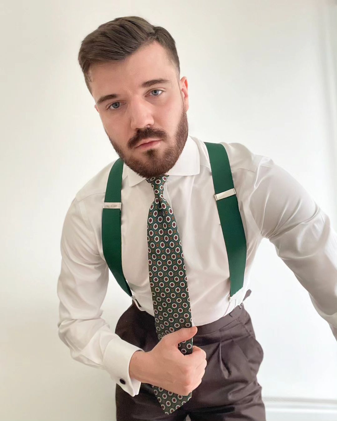 Forest Grosgrain Suspenders - KK & Jay Supply Co.