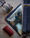 Herringbone Navy Suspenders - KK & Jay Supply Co.