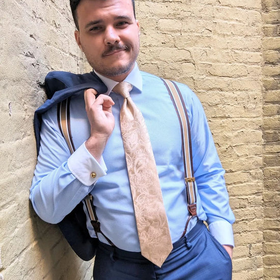 Woodmere Stripe Suspenders - KK & Jay Supply Co.