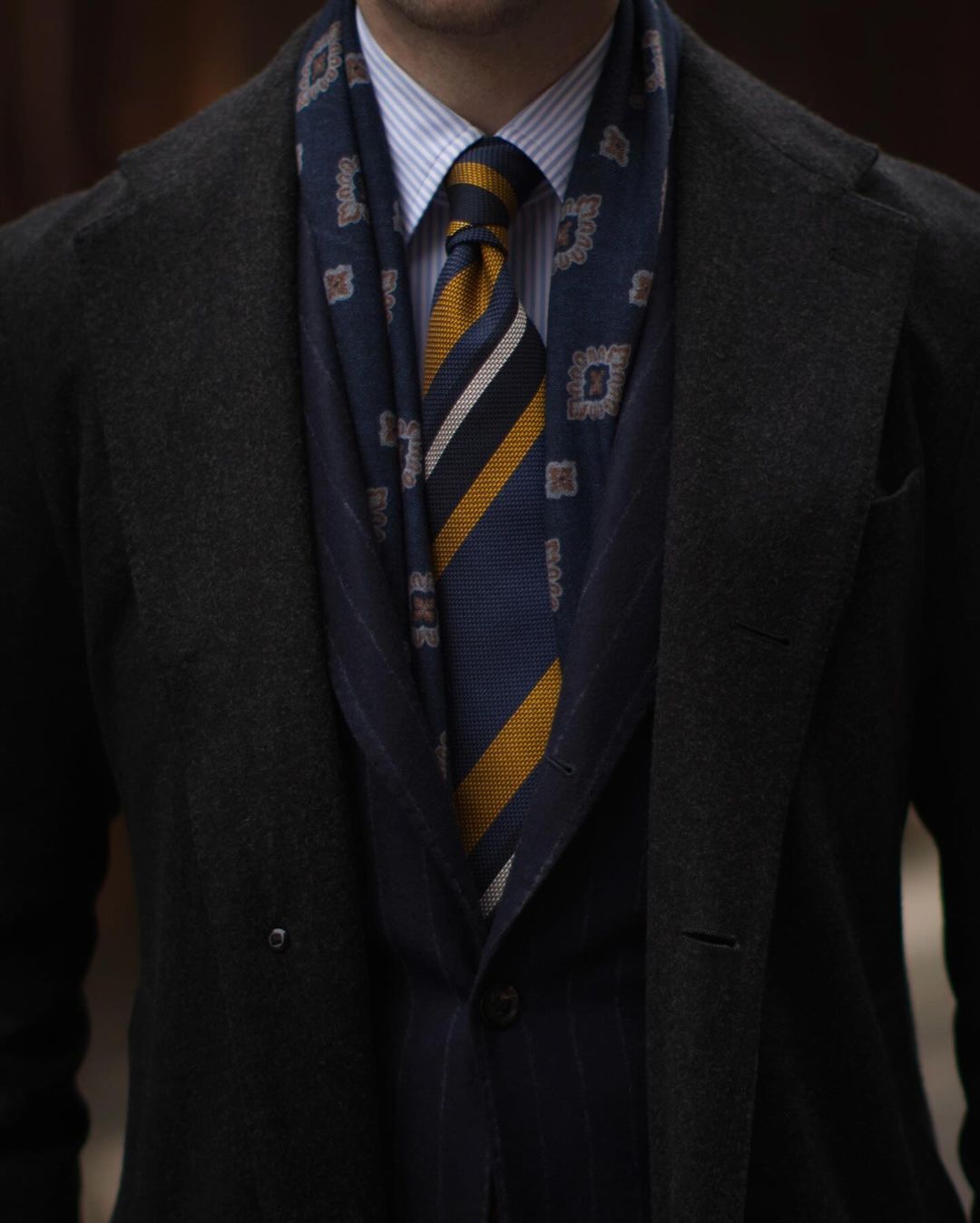 Rosewood Navy Silk Suspenders - KK & Jay Supply Co.