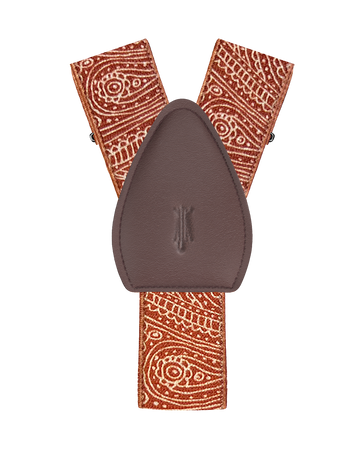 Sofia Paisley Red Shirttail Garters - KK & Jay Supply Co.