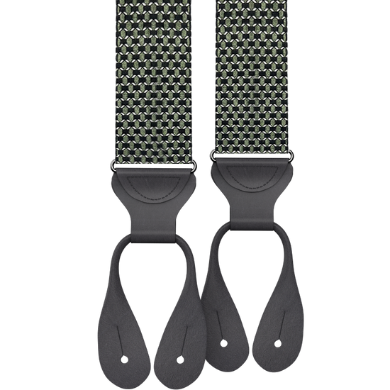 Allerton Green Silk Suspenders - KK & Jay Supply Co.