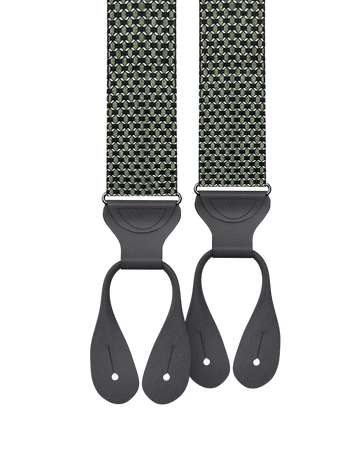Allerton Green Silk Suspenders - KK & Jay Supply Co.