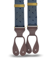 Florence Silk Suspenders - Blue - KK & Jay Supply Co.