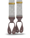 Florence Silk Suspenders - Grey - KK & Jay Supply Co.