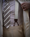 Vintage Hampshire Tonal Dot Suspenders - Ivory - KK & Jay Supply Co.