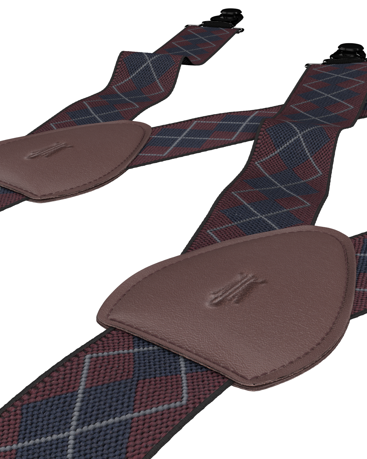 Ashford Navy/Maroon Shirttail Garters - KK & Jay Supply Co.
