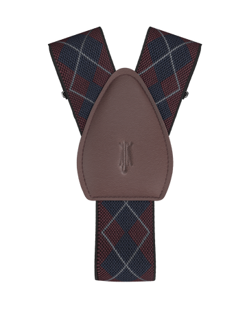 Ashford Navy/Maroon Shirttail Garters - KK & Jay Supply Co.