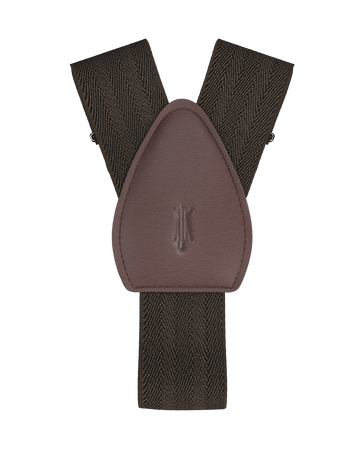 Herringbone Brown Shirttail Garters - KK & Jay Supply Co.