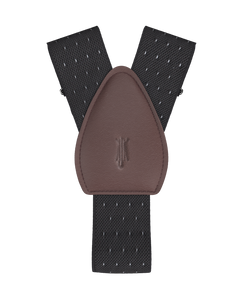 Jackson Dot Black White Shirttail Garters