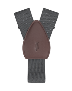 Jackson Dot Grey/White Shirttail Garters