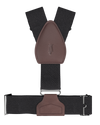 Solid Black Sockless Shirttail Garters - KK & Jay Supply Co.