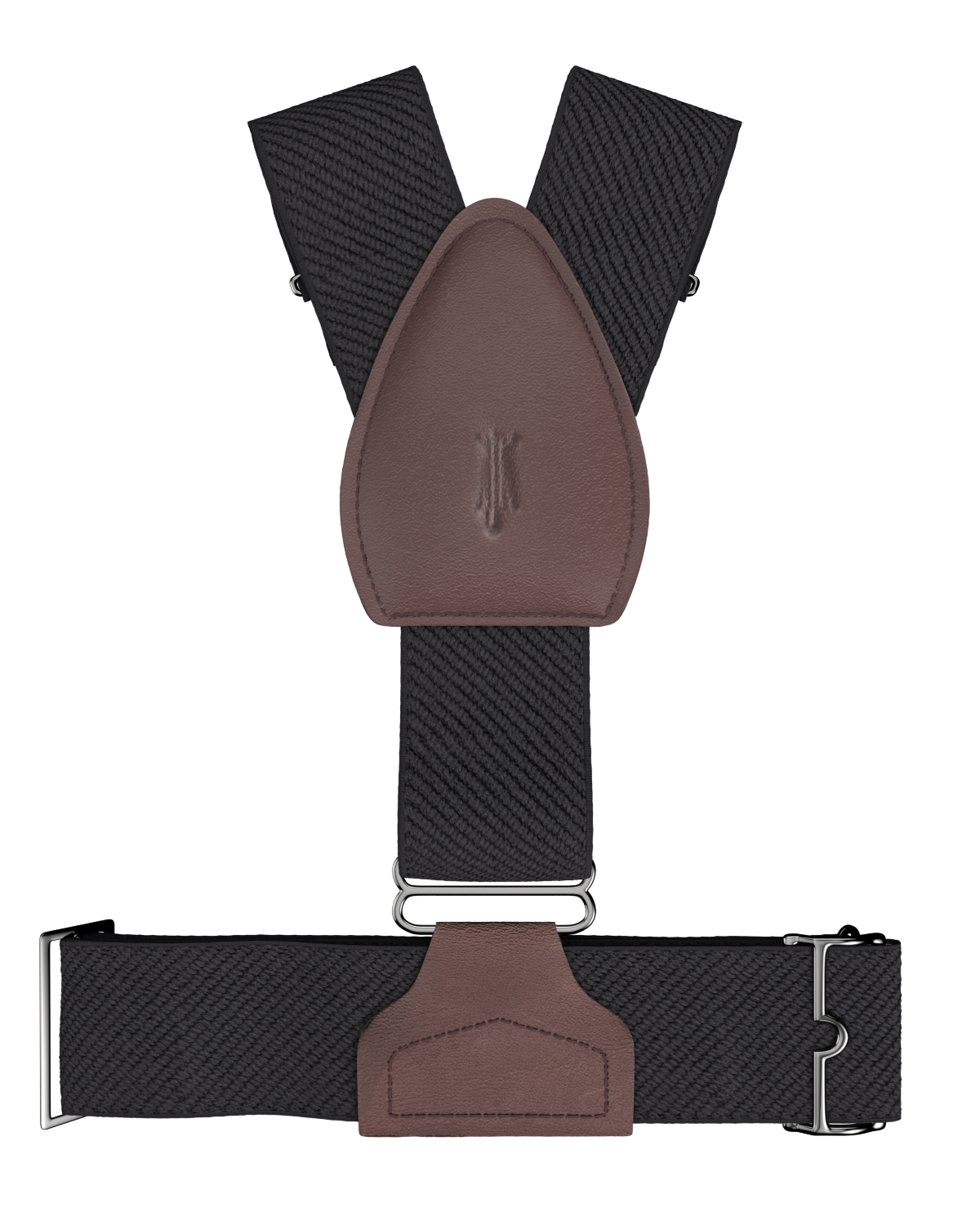 Solid Black Sockless Shirttail Garters - KK & Jay Supply Co.