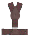 Washington Maroon Sockless Shirttail Garters - KK & Jay Supply Co.