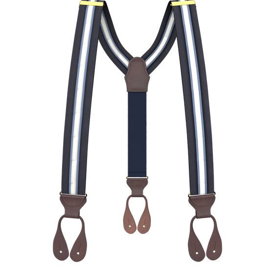 River Stripe Suspenders - KK & Jay Supply Co.