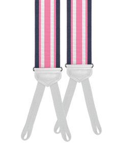 Lakeside Stripe Suspenders w/ Braided Ends