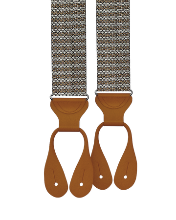 Limited Edition<br>Rockledge Silk Suspenders - Brown - KK & Jay Supply Co.