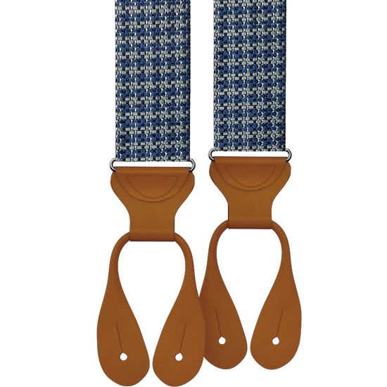 Limited Edition<br>Rockledge Silk Suspenders - Navy - KK & Jay Supply Co.