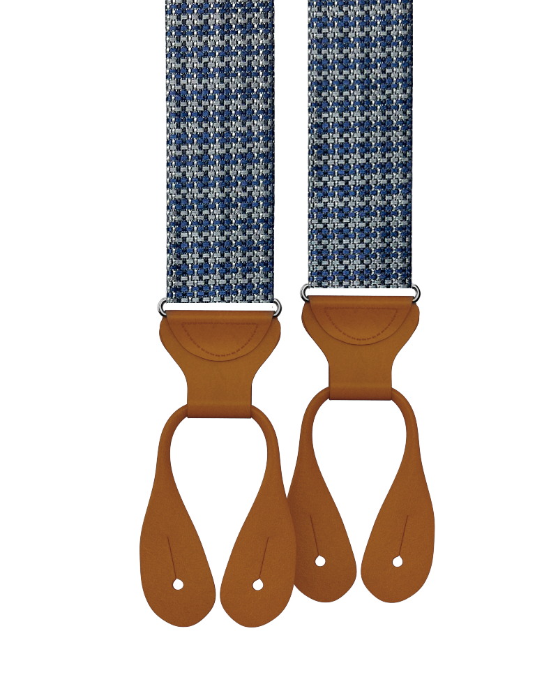 Limited Edition<br>Rockledge Silk Suspenders - Navy - KK & Jay Supply Co.