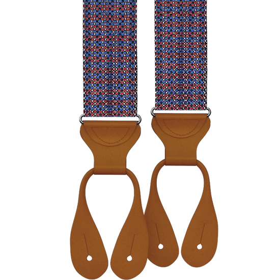 Limited Edition<br>Rockledge Silk Suspenders - Red - KK & Jay Supply Co.