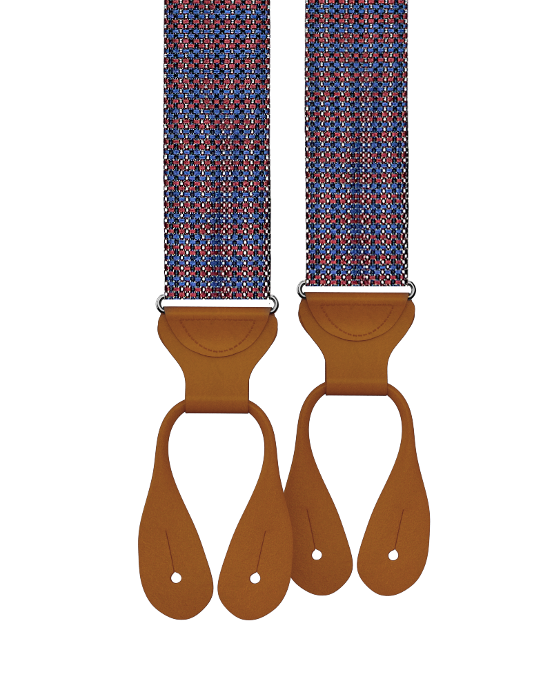 Limited Edition<br>Rockledge Silk Suspenders - Red - KK & Jay Supply Co.