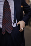 Rosewood Navy Silk Suspenders - KK & Jay Supply Co.