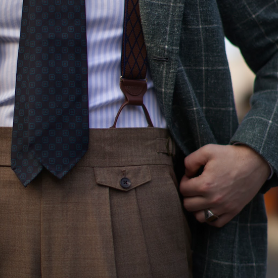 Devoe Maroon Suspenders - KK & Jay Supply Co.