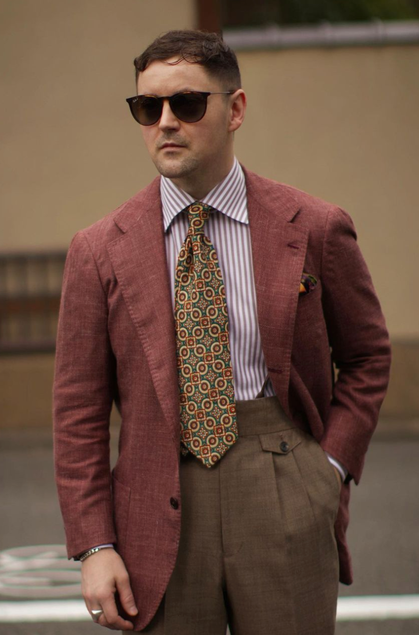 Burgundy Grosgrain Suspenders - KK & Jay Supply Co.