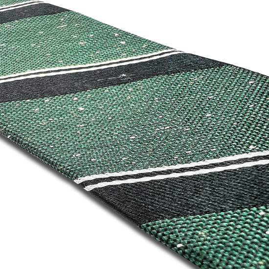 Tudor Stripe Silk Suspenders - Green - KK & Jay Supply Co.