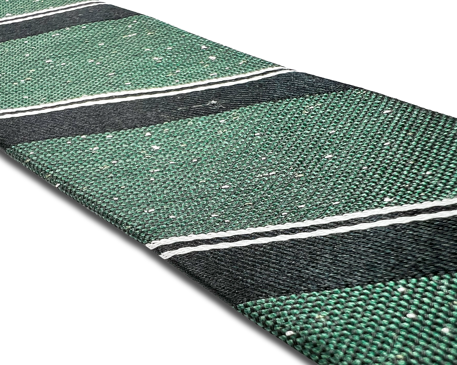 Tudor Stripe Silk Suspenders - Green - KK & Jay Supply Co.