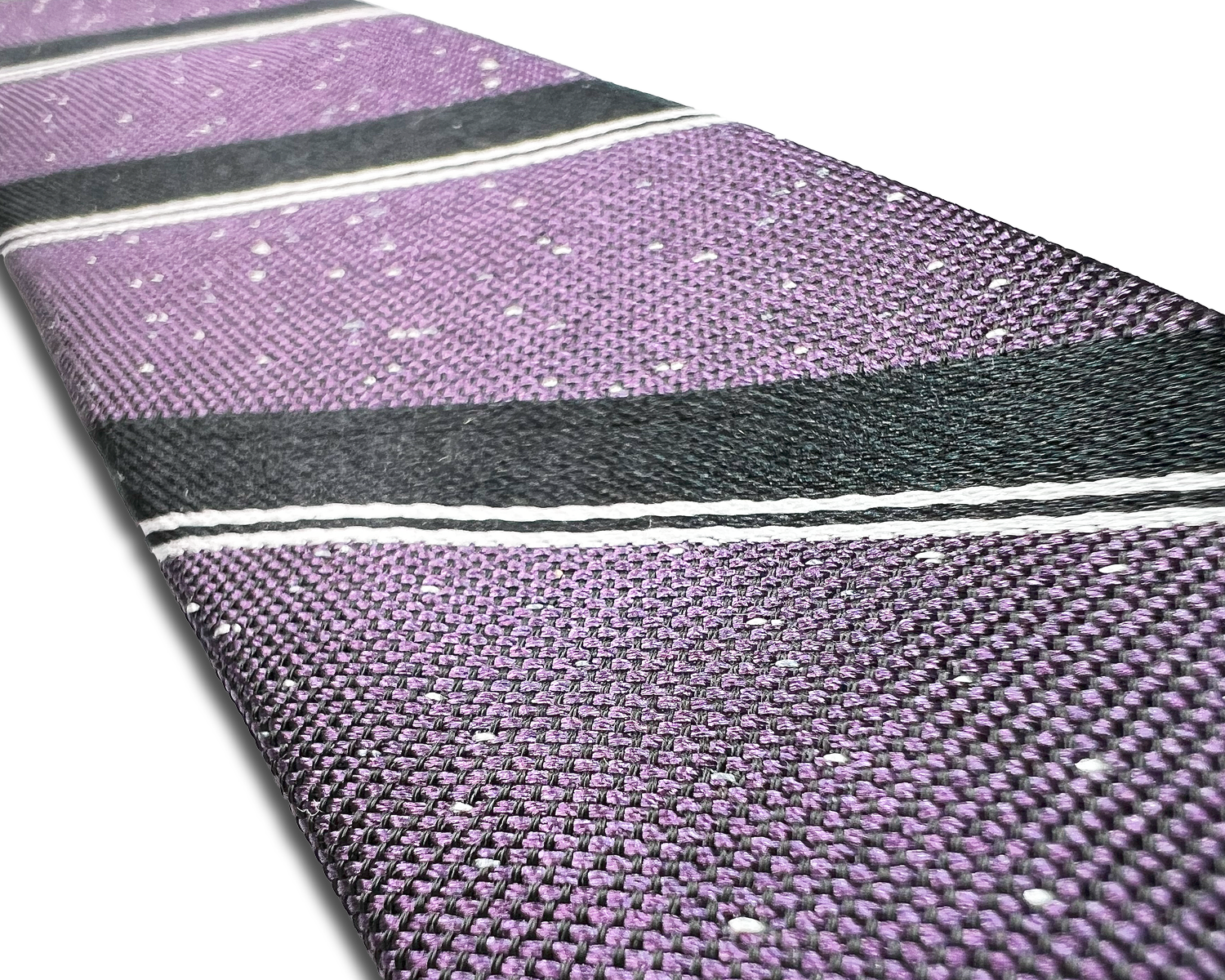 Tudor Stripe Silk Suspenders - Purple - KK & Jay Supply Co.