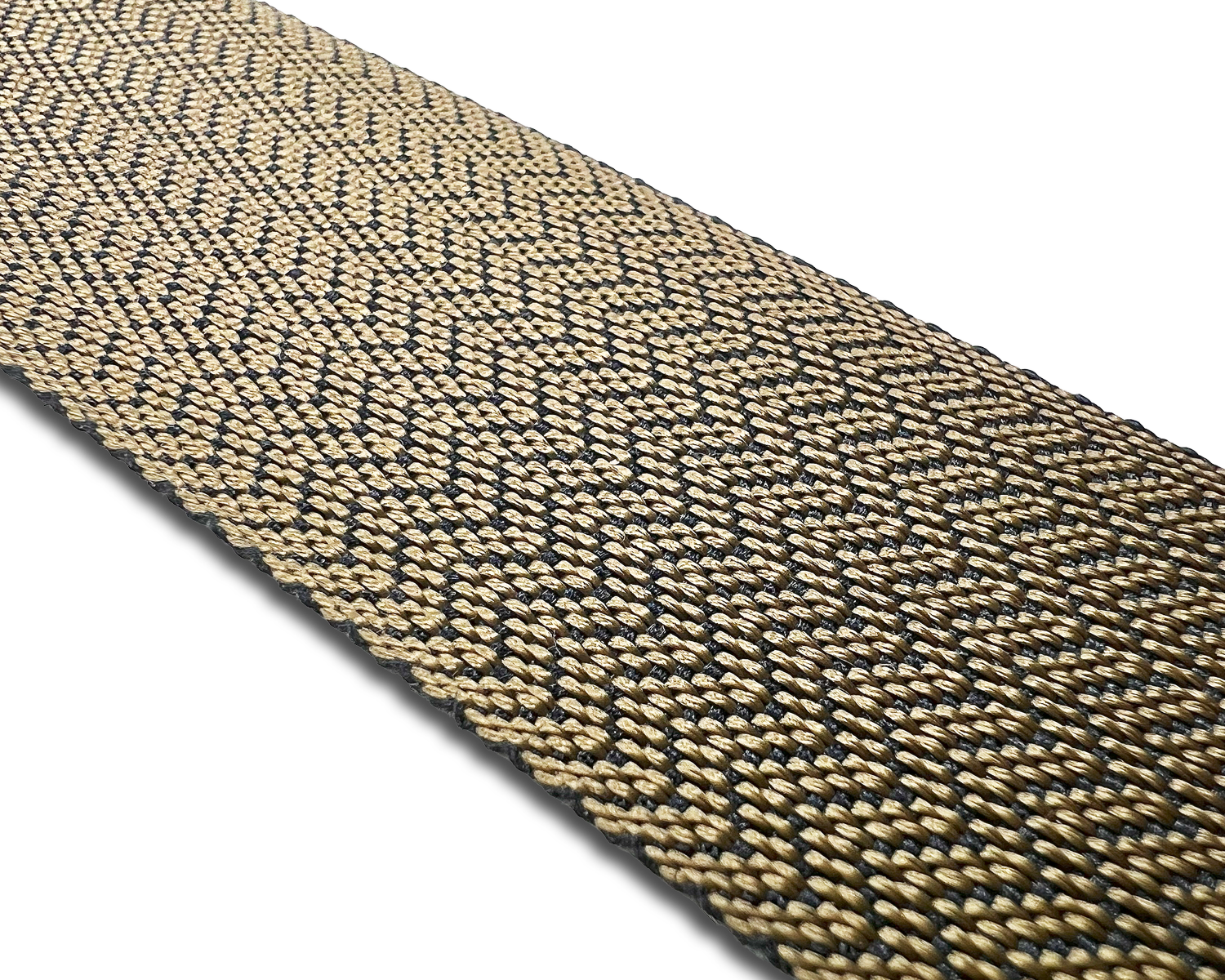 Vintage Webb Herringbone Suspenders - Gold - KK & Jay Supply Co.