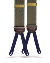 Vintage Webb Herringbone Suspenders - Gold - KK & Jay Supply Co.