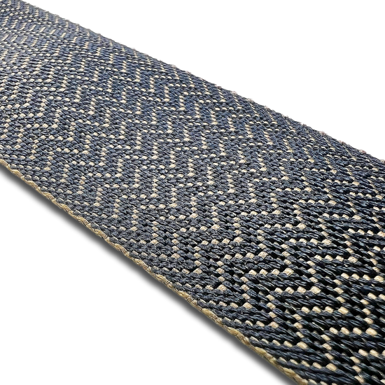 Vintage Webb Herringbone Suspenders - Navy - KK & Jay Supply Co.