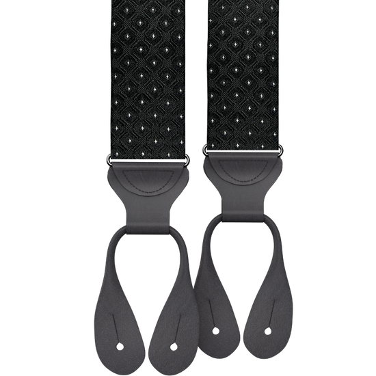 Yates Black Silk Suspenders - KK & Jay Supply Co.