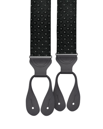 Yates Black Silk Suspenders - KK & Jay Supply Co.