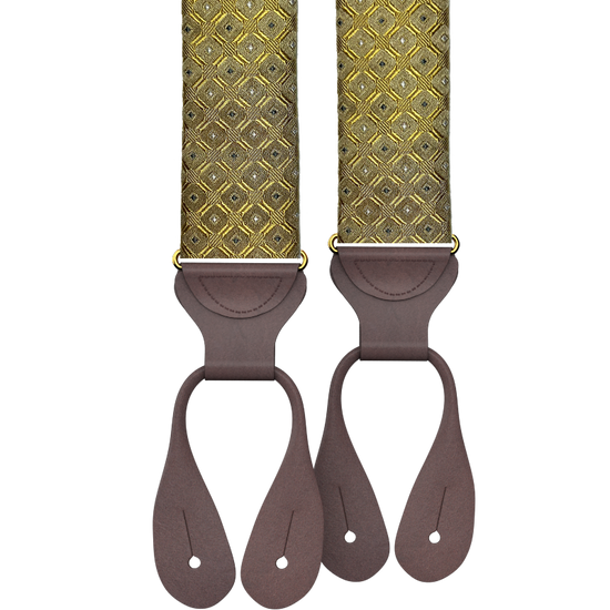 Yates Gold Silk Suspenders - KK & Jay Supply Co.
