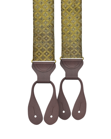 Yates Gold Silk Suspenders - KK & Jay Supply Co.
