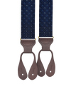 Yates Navy Silk Suspenders - KK & Jay Supply Co.